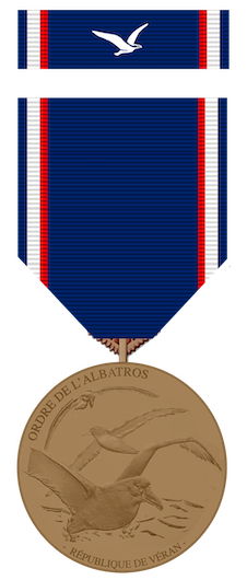 Fichier:MédailleChevalierOrdreAlbatros VER.png