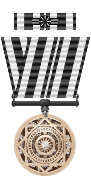 Fichier:MedailleGrandCollierOrdreServiteurs LED.png