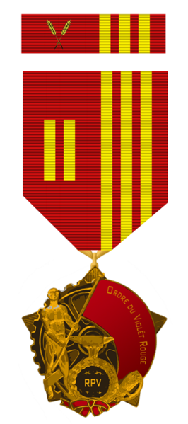 Fichier:MedailleGrandChancelierOdreVioletRouge VAL.png